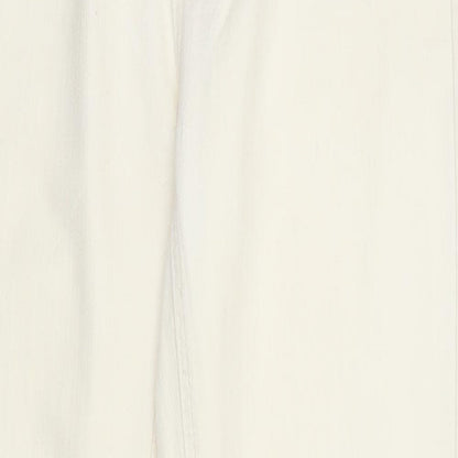 Flash Jeans Womens Beige Cotton Skinny Jeans Size 8 Regular Zip