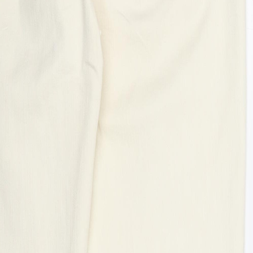 Flash Jeans Womens Beige Cotton Skinny Jeans Size 8 Regular Zip