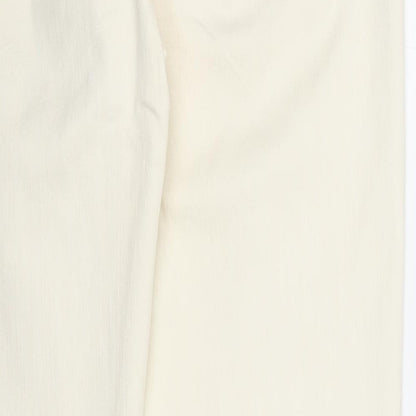 Flash Jeans Womens Beige Cotton Skinny Jeans Size 8 Regular Zip