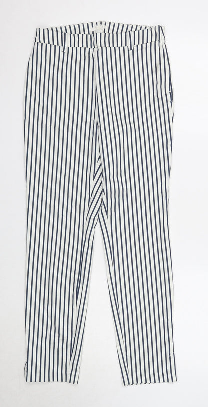 Womens UK Size 8 H&M Regular Fit  Blue Trousers