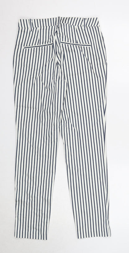 Womens UK Size 8 H&M Regular Fit  Blue Trousers