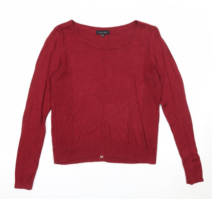 Womens UK Size 12 New Look Red Pullover Jumper