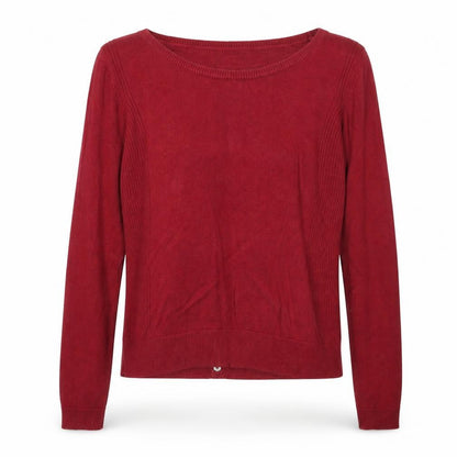 Womens UK Size 12 New Look Red Pullover Jumper