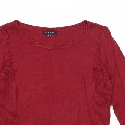 Womens UK Size 12 New Look Red Pullover Jumper