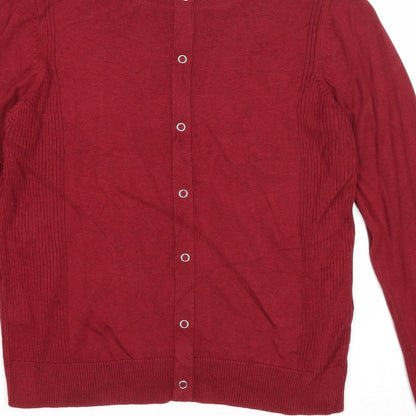 Womens UK Size 12 New Look Red Pullover Jumper