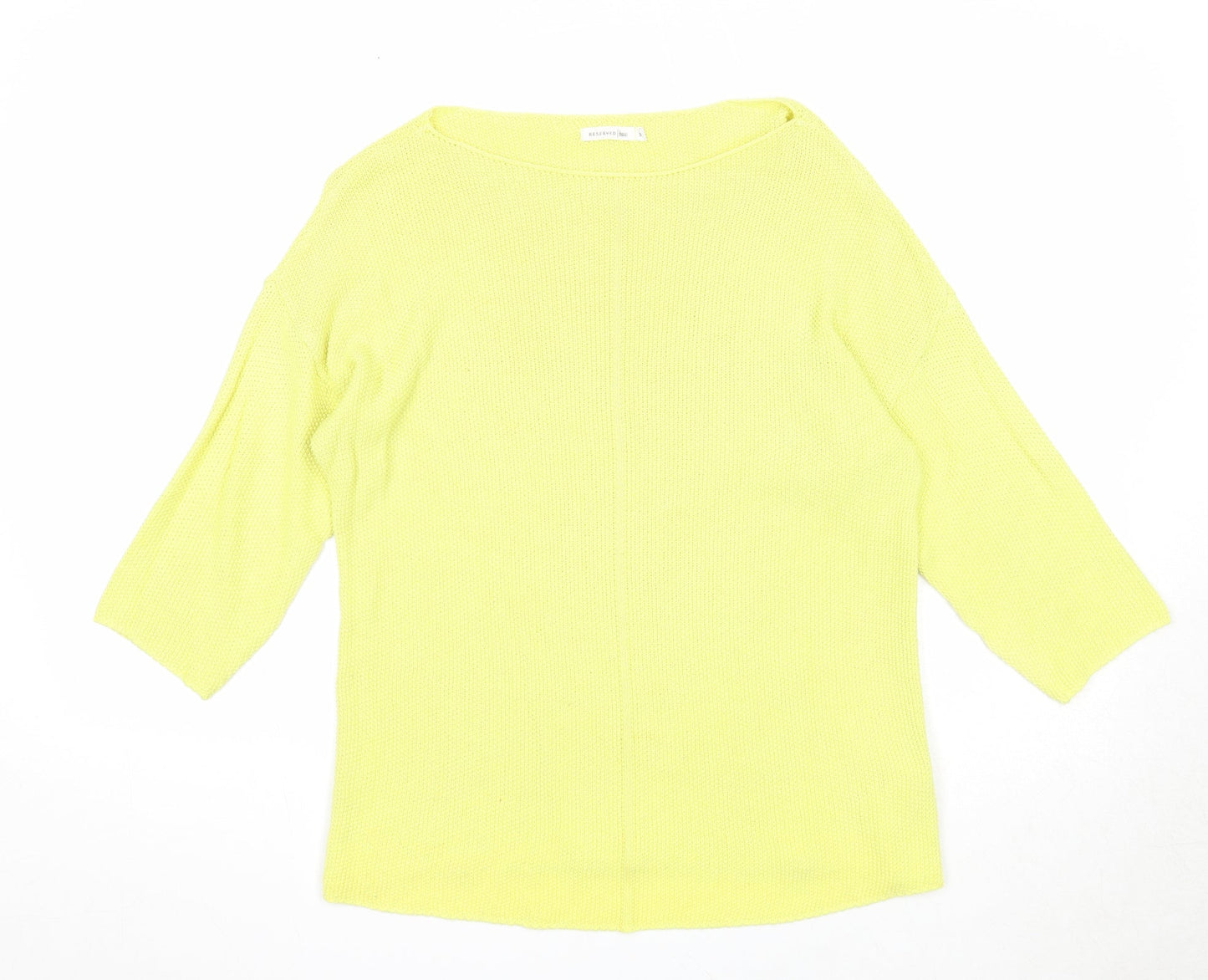Womens UK Size S RESERVED Yellow Pullover Jumper