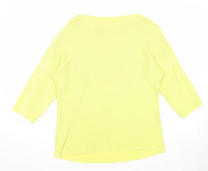 Womens UK Size S RESERVED Yellow Pullover Jumper