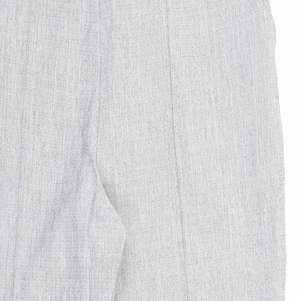Womens UK Size 16 Marks and Spencer Regular Fit Cropped Grey Trousers
