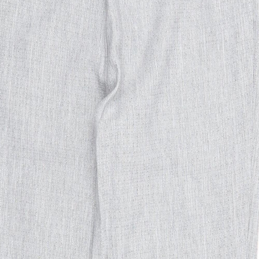 Womens UK Size 16 Marks and Spencer Regular Fit Cropped Grey Trousers