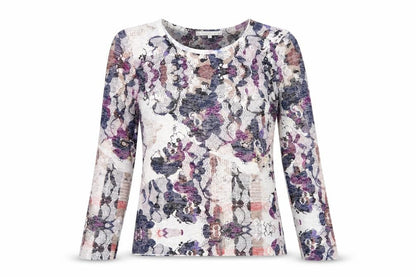 Womens UK Size S Lakeland Multicoloured Basic T-Shirt