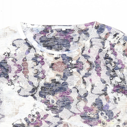 Womens UK Size S Lakeland Multicoloured Basic T-Shirt