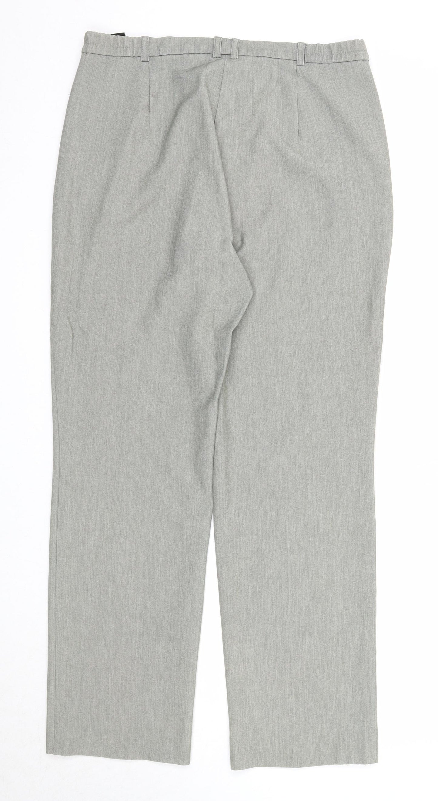 Womens UK Size 12 Marks and Spencer Regular Fit  Grey Trousers