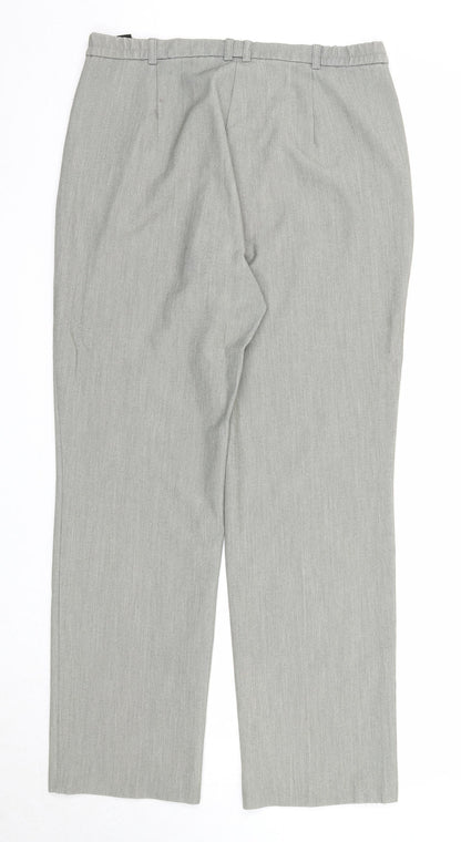 Womens UK Size 12 Marks and Spencer Regular Fit  Grey Trousers