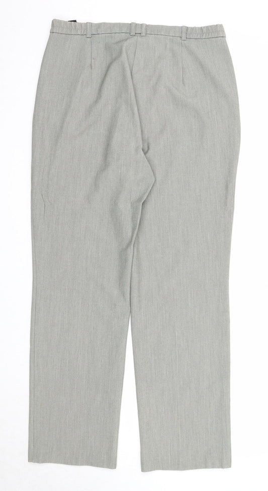 Womens UK Size 12 Marks and Spencer Regular Fit  Grey Trousers