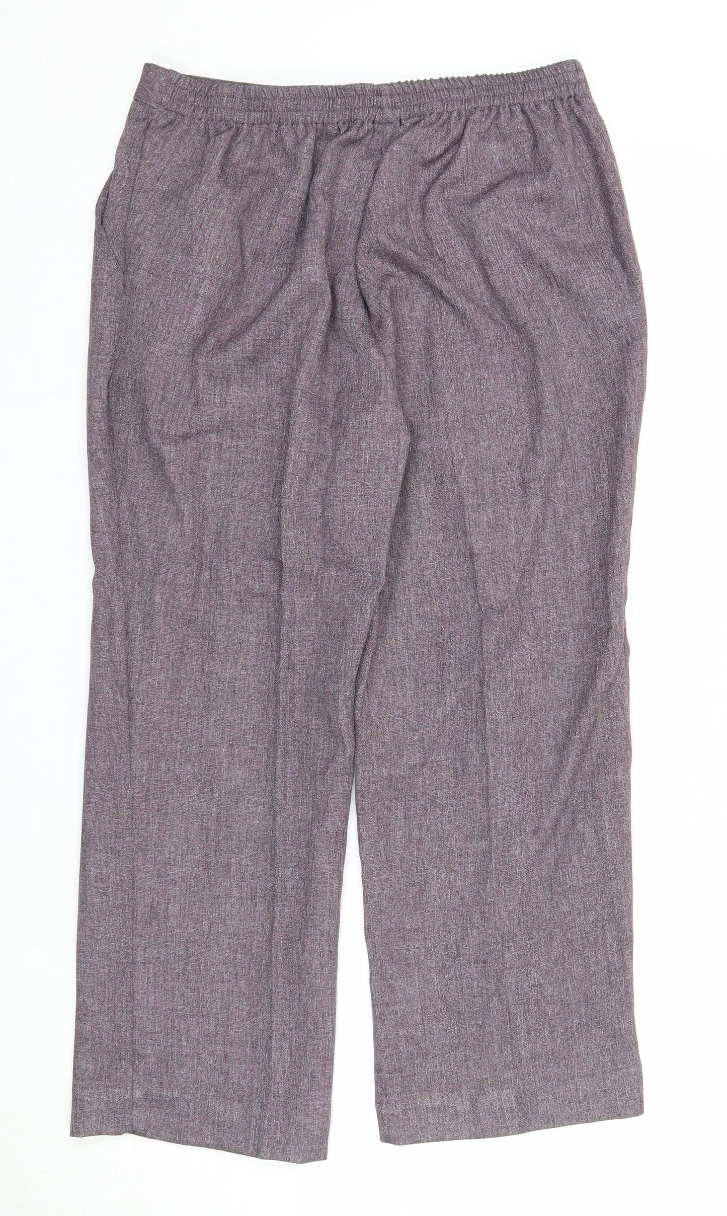 Womens UK Size 12 Damart Regular Fit  Purple Trousers