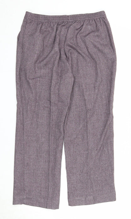 Womens UK Size 12 Damart Regular Fit  Purple Trousers