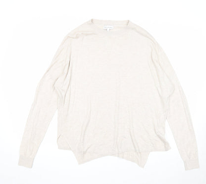 Womens UK Size 10 Warehouse Beige Pullover Jumper