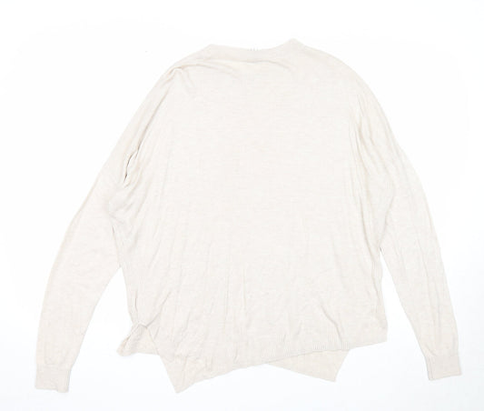 Womens UK Size 10 Warehouse Beige Pullover Jumper