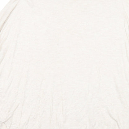 Womens UK Size 10 Warehouse Beige Pullover Jumper