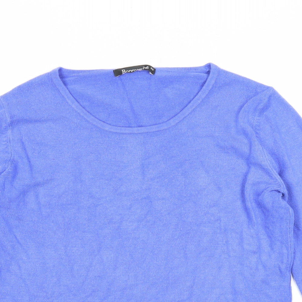 Womens UK Size XS Bonmarché Blue Pullover Jumper