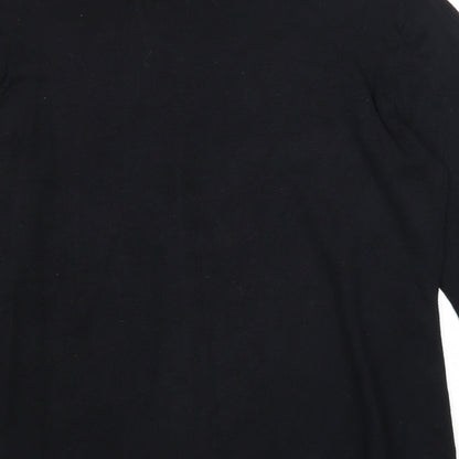 Zoe+Phoebe Womens Black V-Neck Viscose Pullover Jumper Size S