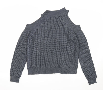 Womens UK Size S Noisy may Grey Pullover Jumper