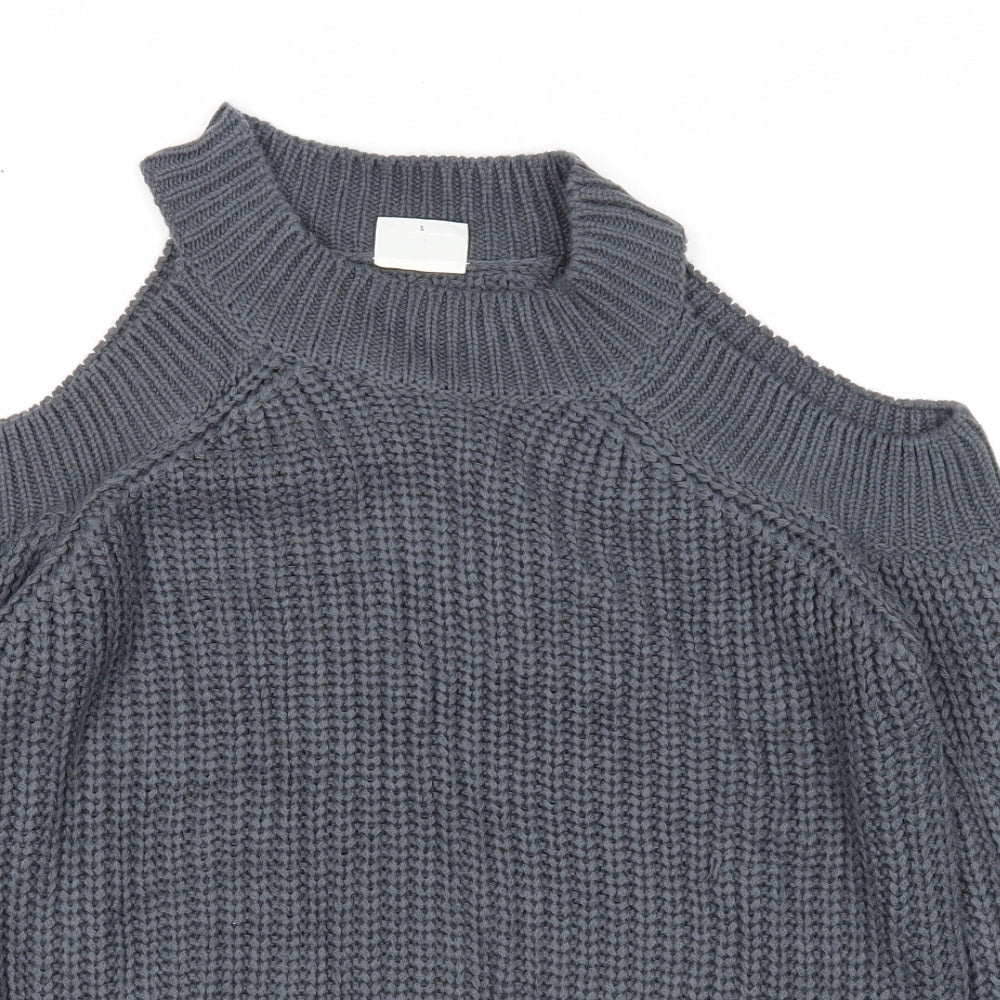 Womens UK Size S Noisy may Grey Pullover Jumper