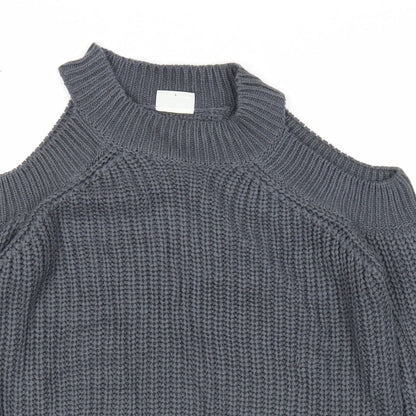 Womens UK Size S Noisy may Grey Pullover Jumper