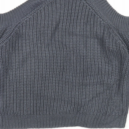 Womens UK Size S Noisy may Grey Pullover Jumper