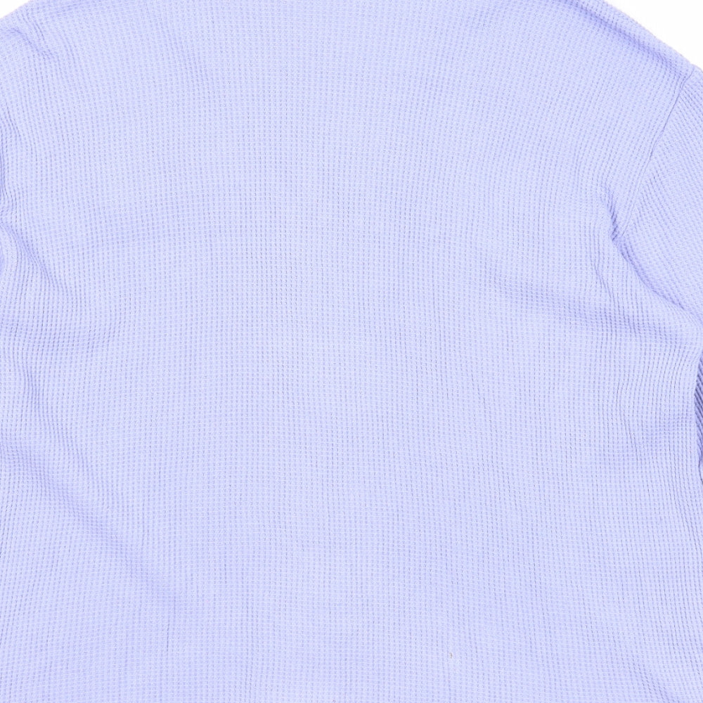 Best Basics Womens Purple High Neck Cotton Full Zip Jumper Size 14 - Size 14-16