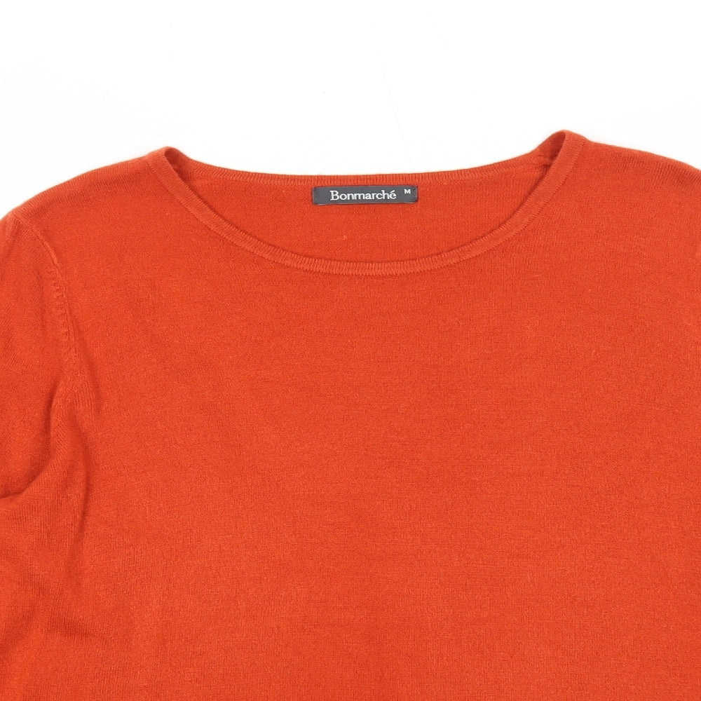 Womens UK Size M Bonmarché Orange Pullover Jumper