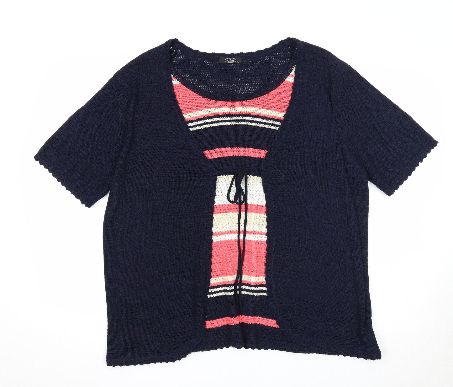 Womens UK Size XL Bonmarché Blue Cardigan Jumper