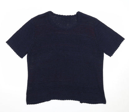 Womens UK Size XL Bonmarché Blue Cardigan Jumper