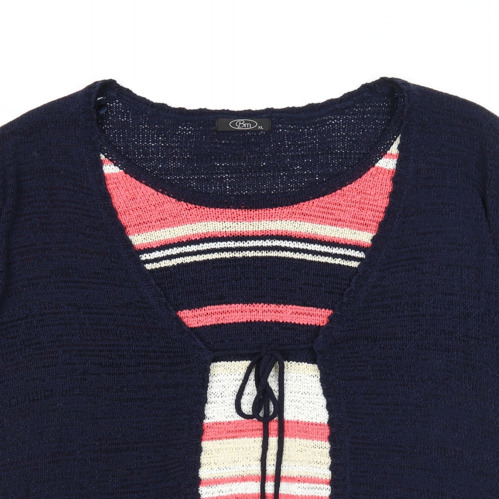 Womens UK Size XL Bonmarché Blue Cardigan Jumper