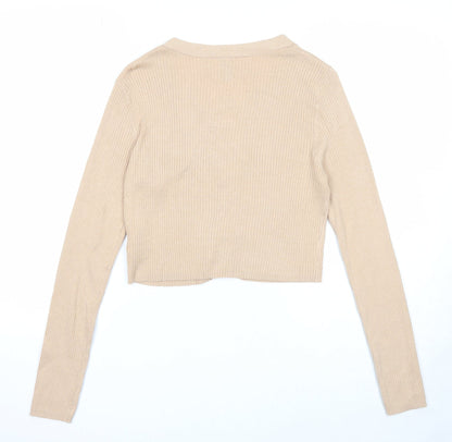 Womens UK Size M Divided by H&M Beige Cardigan Jumper
