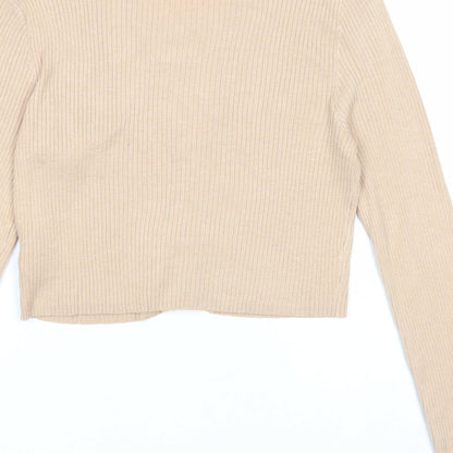 Womens UK Size M Divided by H&M Beige Cardigan Jumper