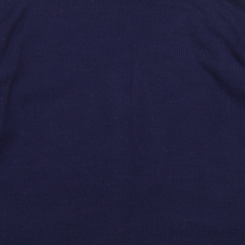 Womens UK Size M Florida Blue Cardigan Jumper