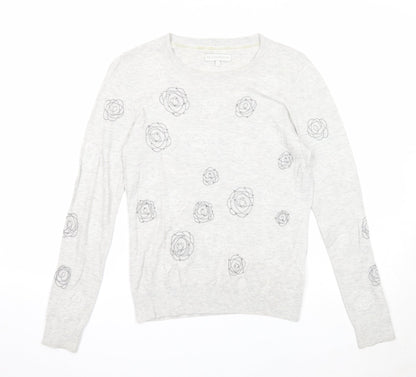Womens UK Size 10 RJR.John Rocha Grey Pullover Jumper