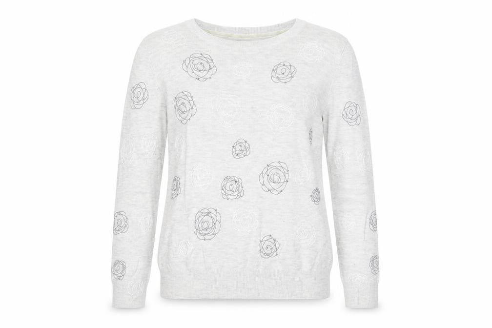 Womens UK Size 10 RJR.John Rocha Grey Pullover Jumper