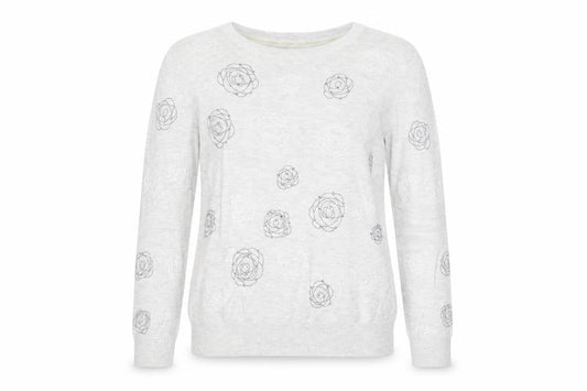Womens UK Size 10 RJR.John Rocha Grey Pullover Jumper