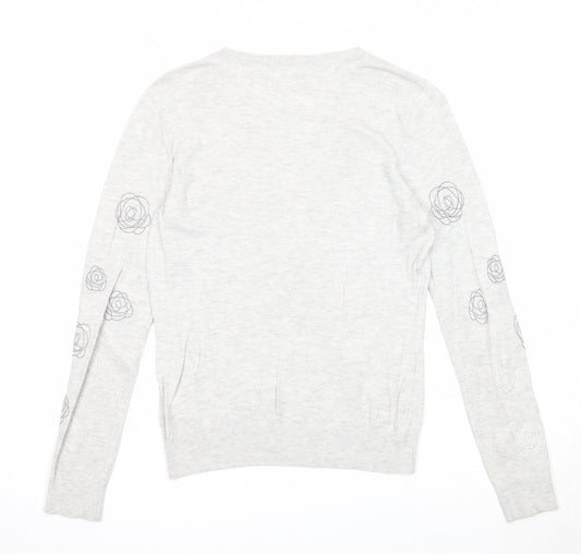 Womens UK Size 10 RJR.John Rocha Grey Pullover Jumper