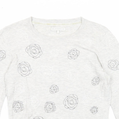 Womens UK Size 10 RJR.John Rocha Grey Pullover Jumper