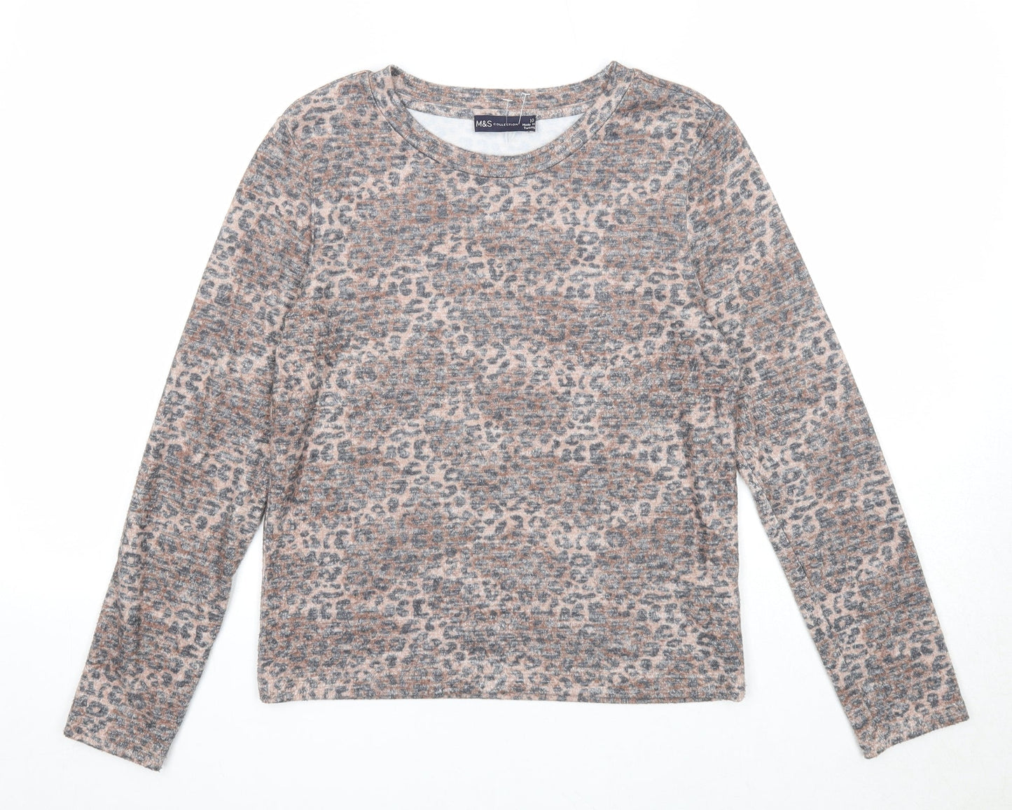 Womens UK Size 10 Marks and Spencer Brown Pullover Jumper