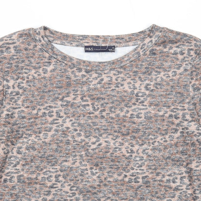 Womens UK Size 10 Marks and Spencer Brown Pullover Jumper