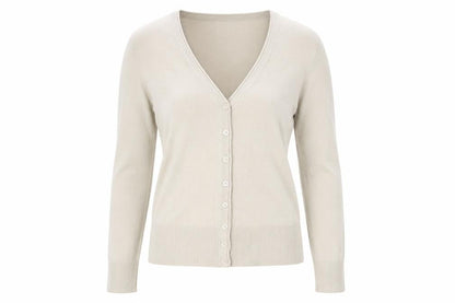 Womens UK Size 10 Glassons Beige Cardigan Jumper