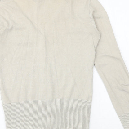 Womens UK Size 10 Glassons Beige Cardigan Jumper