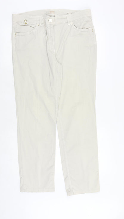 Womens UK Size 36 in ZERRES Regular Fit  Beige Trousers