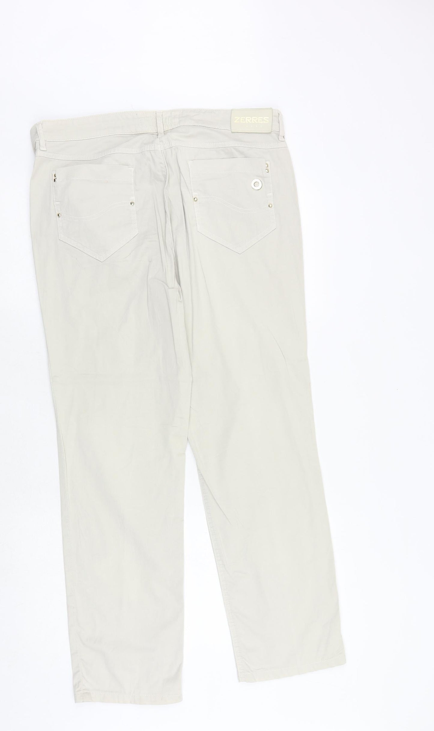 Womens UK Size 36 in ZERRES Regular Fit  Beige Trousers