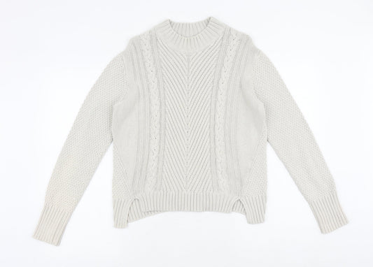 Womens UK Size M Therapy Beige Pullover Jumper