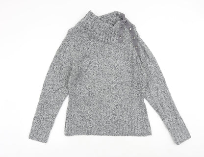 Womens UK Size L M&Co Grey Pullover Jumper